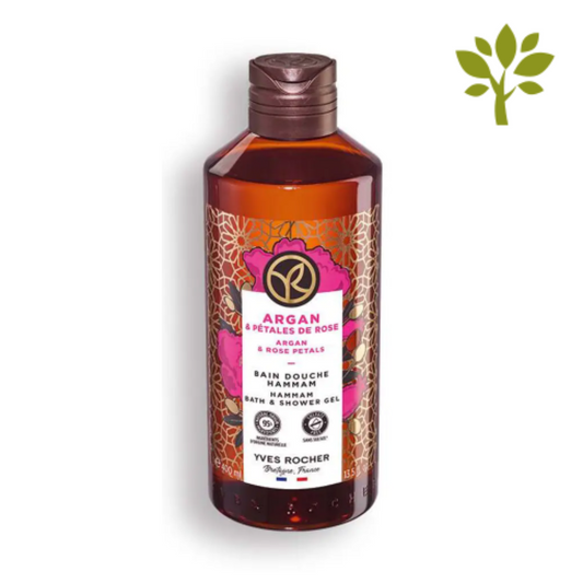 BAIN DE NATURE Argan & Rose Petals Hammam Shower Gel 400ml.