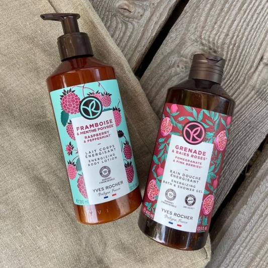 BAIN DE NATURE Raspberry & Peppermint Energizing Shower Gel 400ml