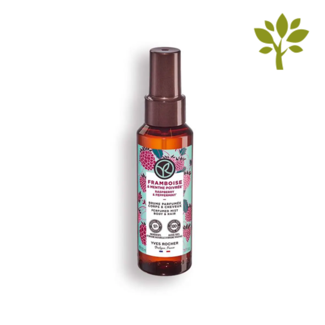 BAIN DE NATURE Raspberry & Peppermint Perfumed Mist Hair & Body 100ml