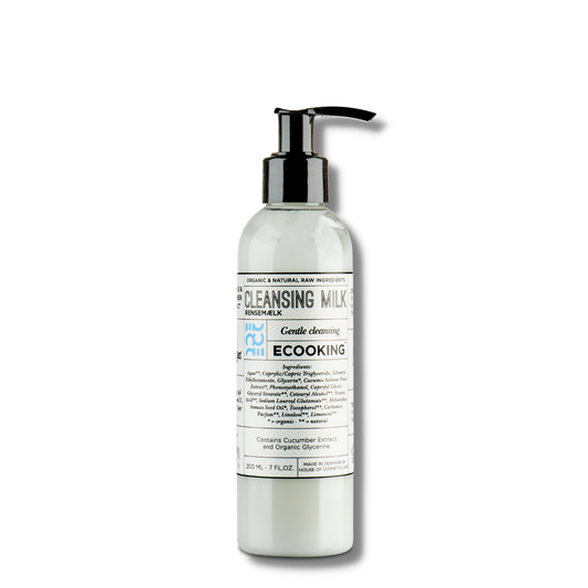 ECOOKING CLEANSING MILK for face with natural vitamin E, 200ml