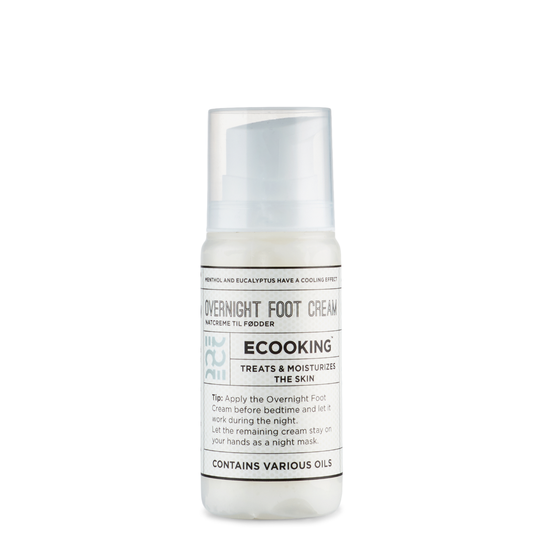 ECOOKING OVERNIGHT FOOT CREAM with antibacterial effect and natural lactic acid, 100ml