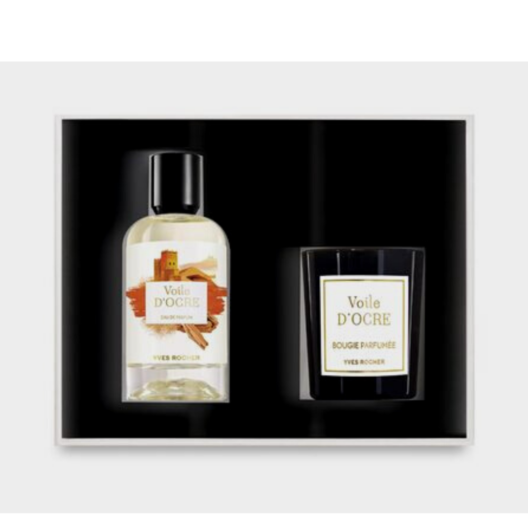 ONE COLLECTION VOILE D'OCRE  Gift set with candle